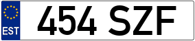 Truck License Plate